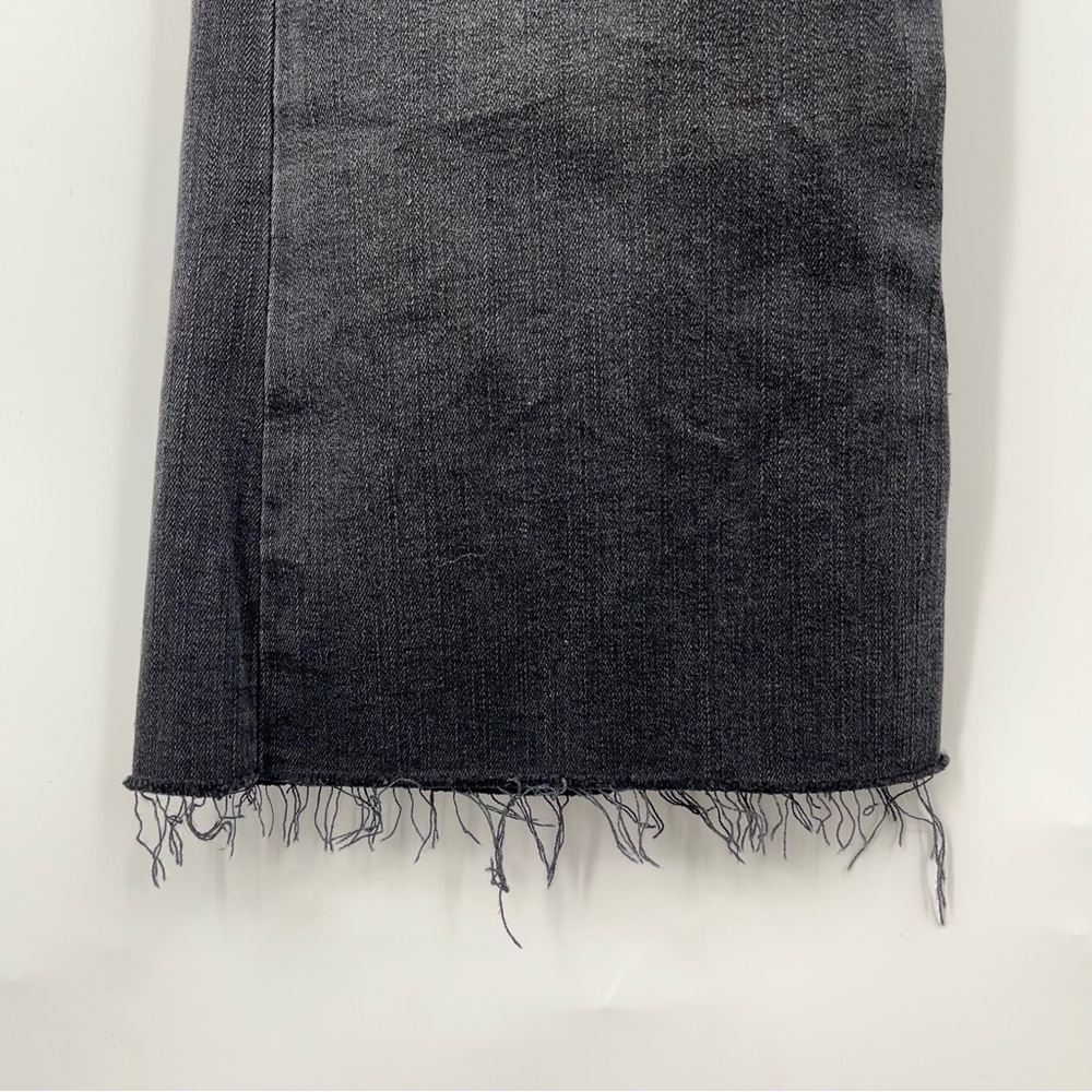 Frame Le Crop 29x27 Mini Boot Kerry Black 0190 Jeans faded gray stretch - Picture 4 of 10
